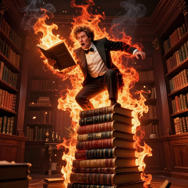you stuck in a room and it's on fire