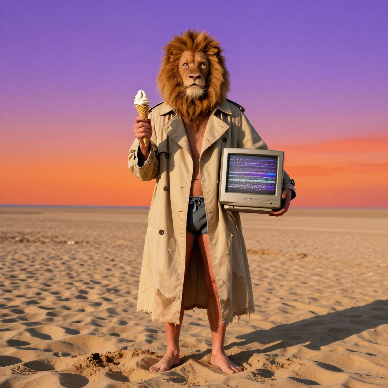 Lionyx on the beach