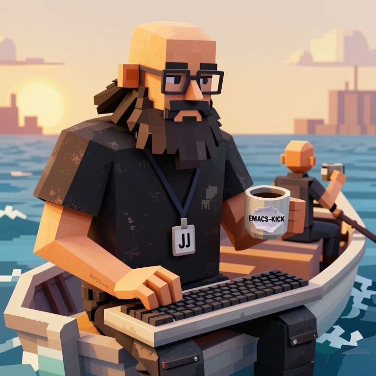 thev and Lionyx on a boat. Remember they are bald