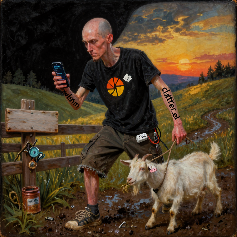 trev herding a goat trying to customize his keybindings